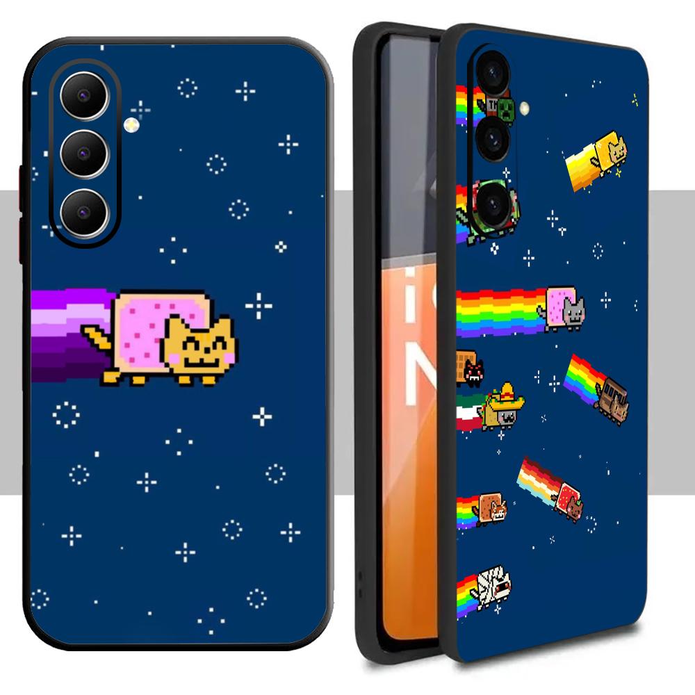 Samsung Galaxy A55 - Casing Ponsel Nyan Cat yang Modis